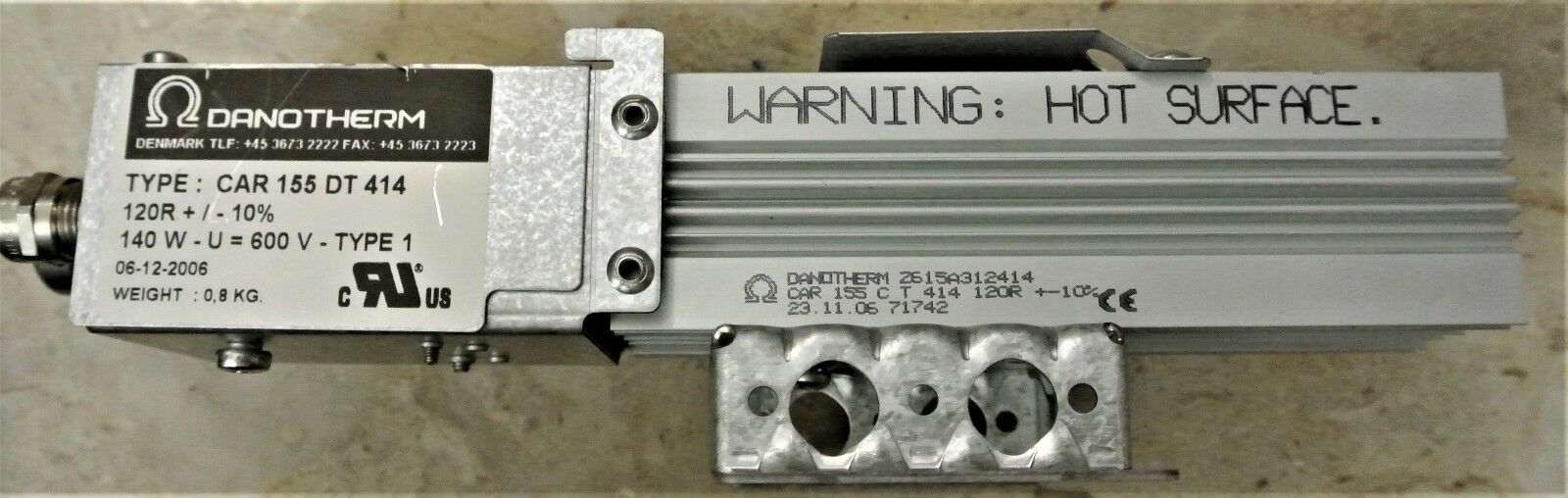 DANOTHERM TYPE: CAR155DT414 ALUMINIUM HOUSED COMPACT BRAKE RESISTORS IP 20