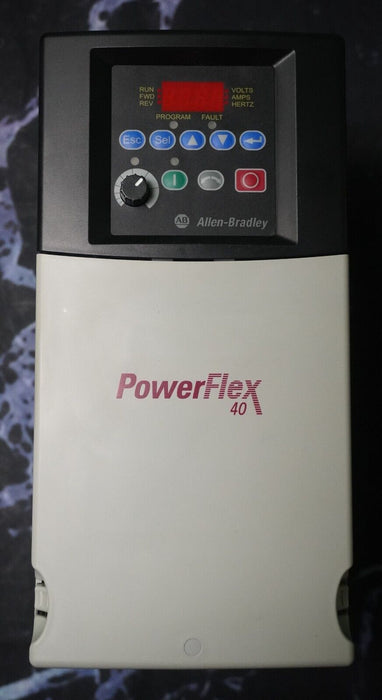 Allen-Bradley 22B-D012N104 7.5 HP Powerflex40 Ser. A FRN:6.01 Tested Good