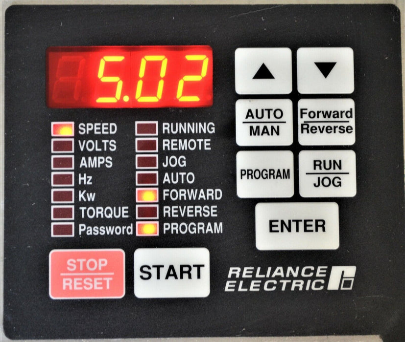 Reliance GV3000 Regulator PCB 56921-601 & Keypad Version 5.02 Tested Good