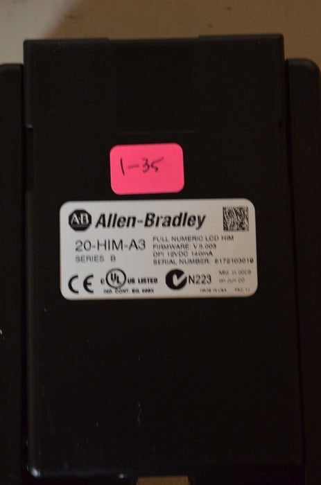 Allen-Bradley 20-HIM-A3 SERIES B Full Numeric HMI Keypad Firmware 5.003   #1-35