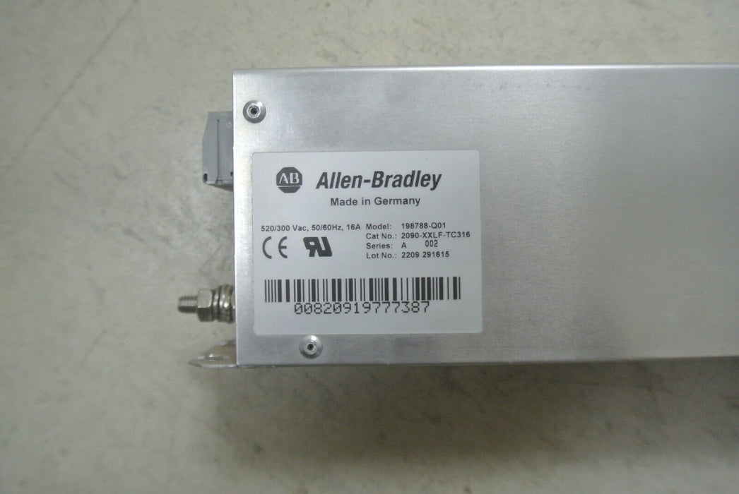 Allen Bradley 198788-Q01 Cat 2090-XXLF-TC316 AC Line Filter