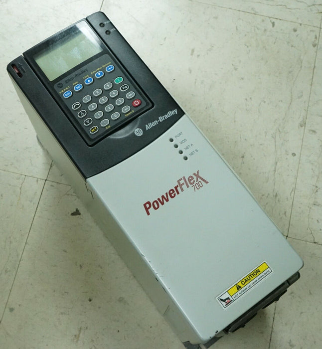 Allen-Bradley PowerFlex 700 1 HP 20BD2P1A3AYNANC0 480 VAC With HIM FRN:4.010