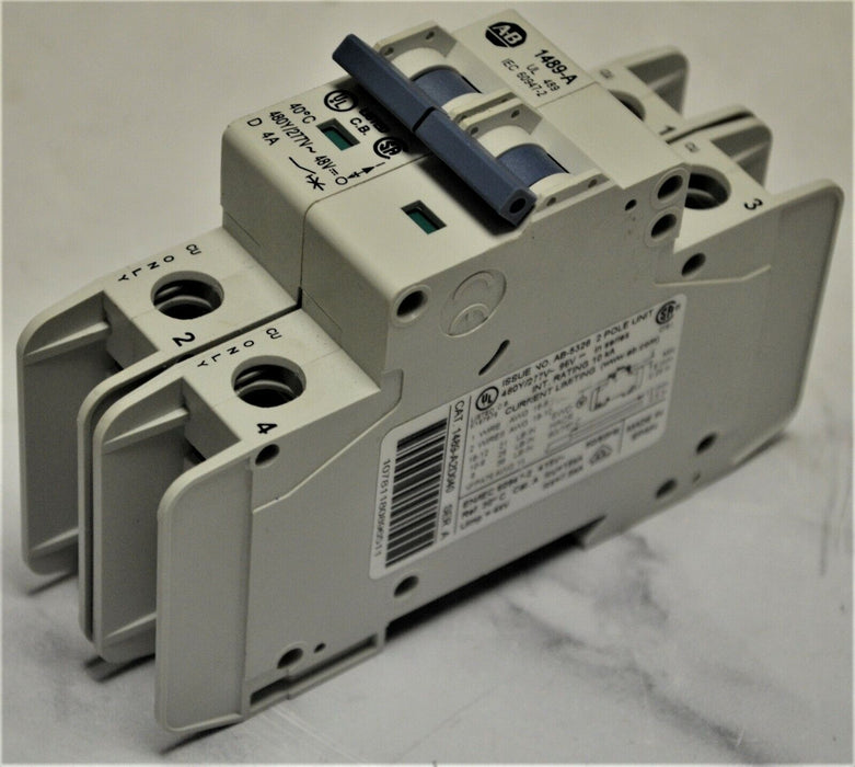 ALLEN BRADLEY 1489-A2D040 SER.A CIRCUIT BREAKER 2P TESTED GOOD