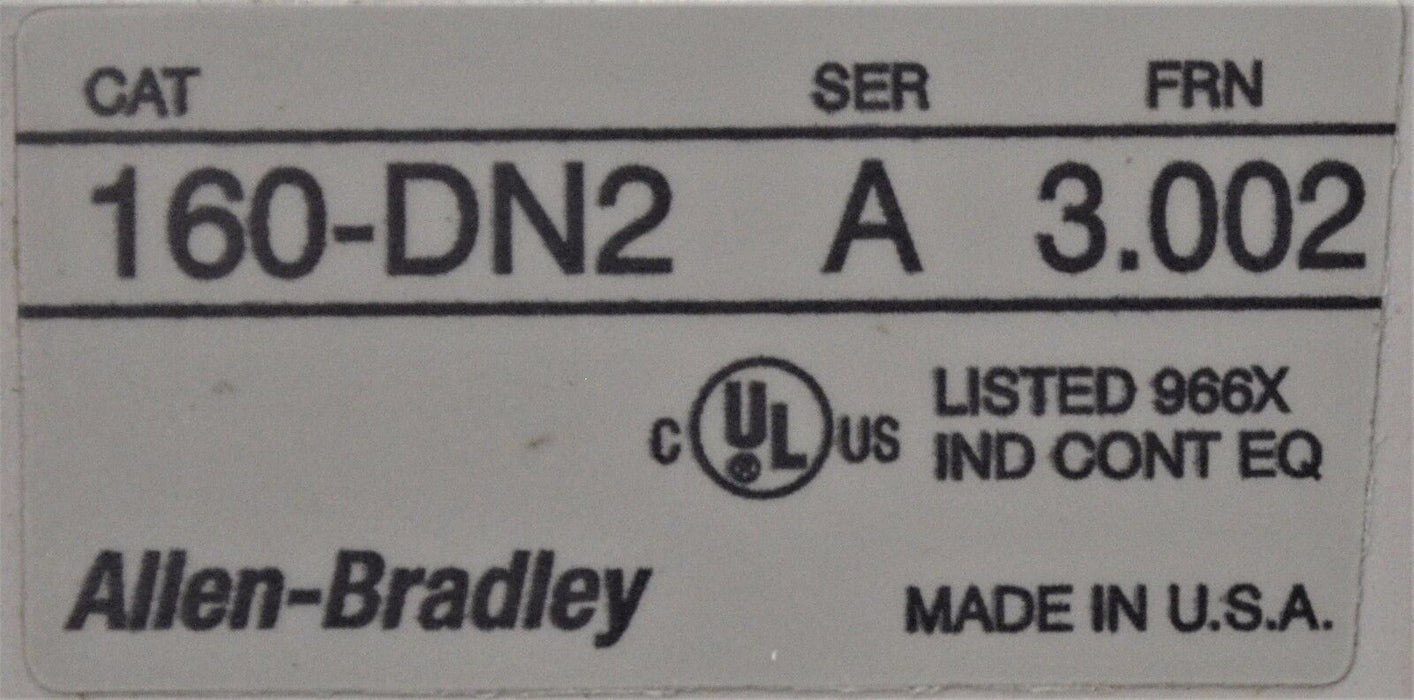 Allen Bradley 160-BA03NSF1 Variable Speed Drive 1Hp W/ 160-DN2 DeviceNet Module