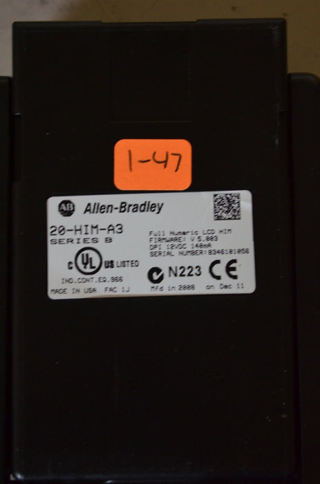 Allen-Bradley 20-HIM-A3 SERIES B Full Numeric HMI Keypad Firmware 5.003   #1-47