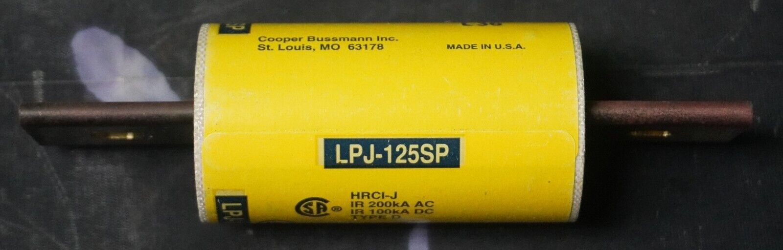 (1) Bussmann LPJ-125SP Low-Peak Time-Delay Current Limiting Class J