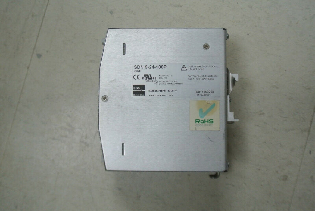 Sola SDN 5-24-100P Power Supply 115/230v-ac 5a Amp 24v-dc