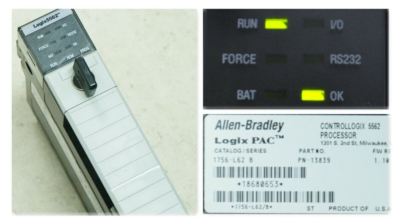 Allen-Bradley 1756-L62 ControlLogix processor