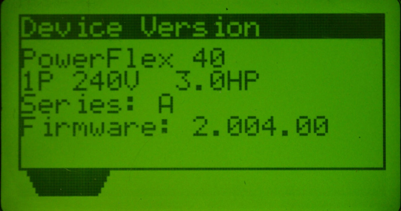 Allen-Bradley 22B-A012N104 PowerFlex 40 3HP SER. A FRN:2.04 Tested Good