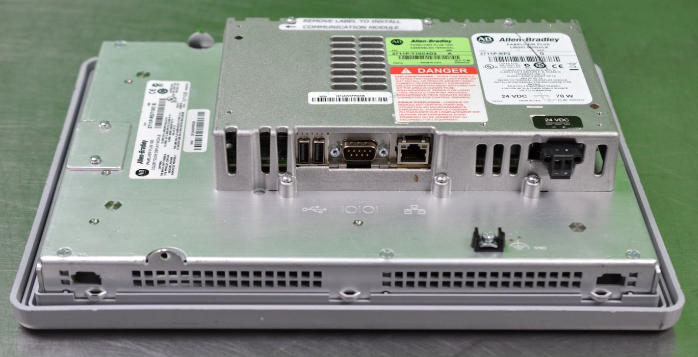 Allen-Bradley 2711P-RDT10C With 2711P-RP2 Series B PanelView Plus 1000 Tested
