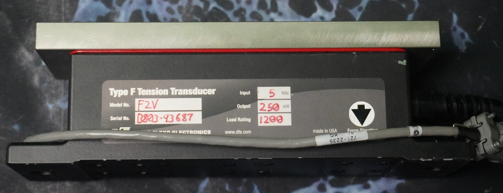 New Dover Flexo F2V 1200 load rating Model F Series Tension Load Cell / Tension