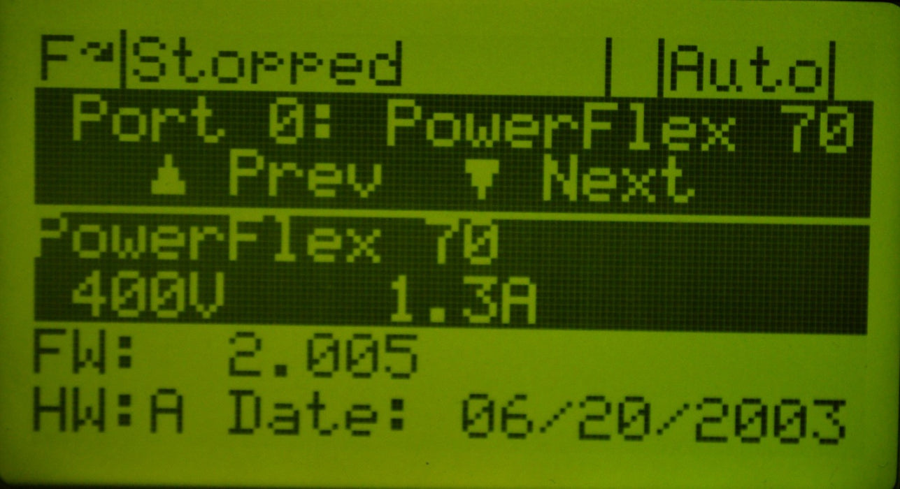 Allen Bradley Powerflex 70 1/2HP 20AC1P3A0AYNANNN Tested Good FRN:2.005