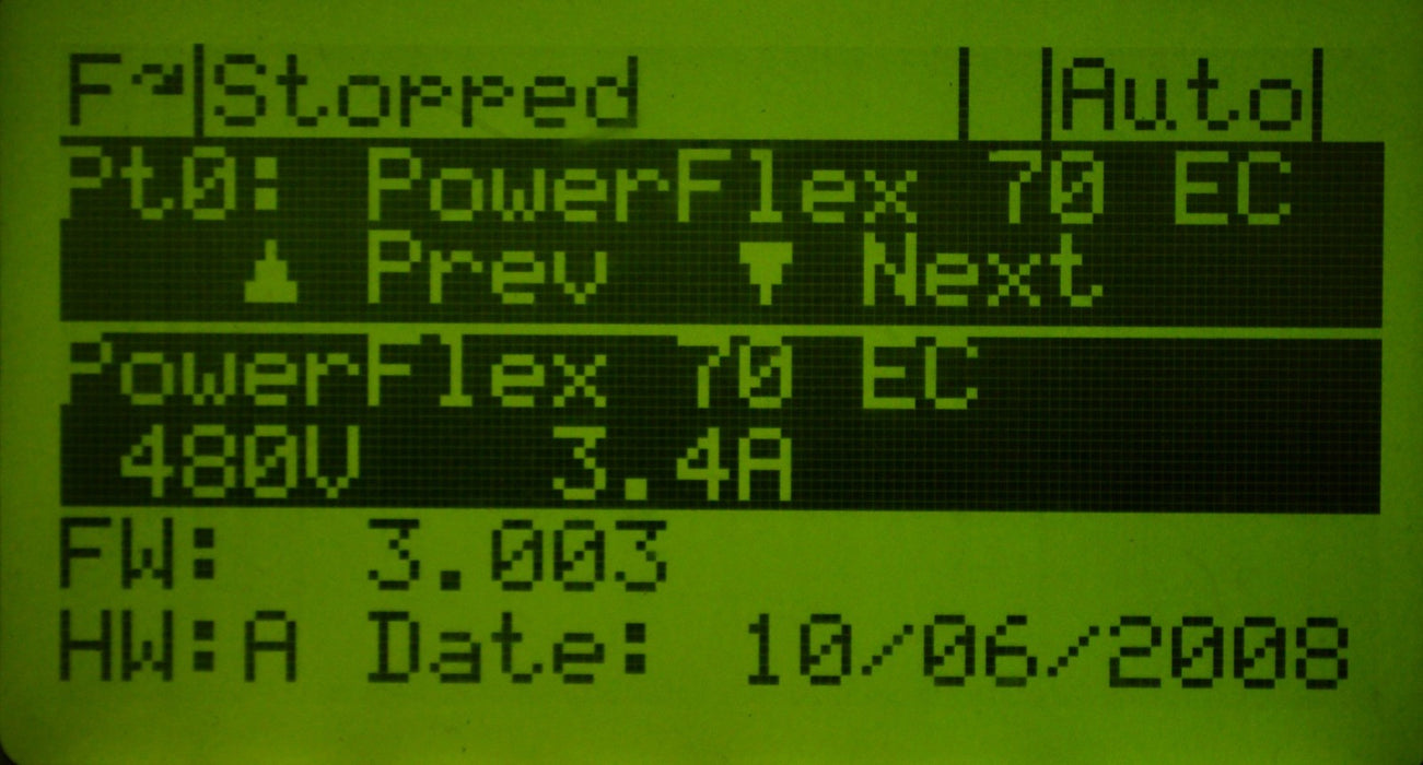 Allen-Bradley PowerFlex 70 2HP 20AD3P4A3AYNNNC0 480VAC FRN:3.003 Tested Good