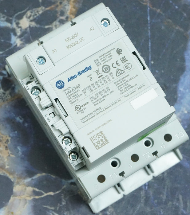 Allen Bradley 100-E146KD11 Ser. B MCS-E Contactor AC3 Duty 100-250V AC/DC Coil