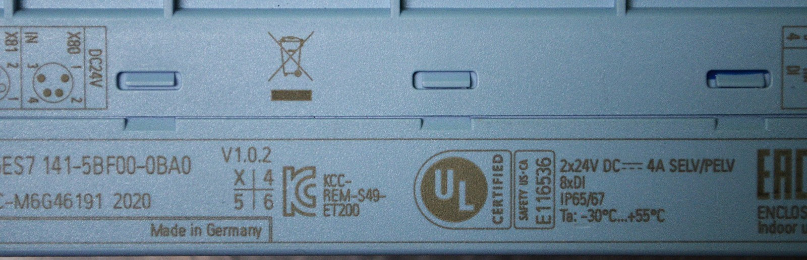 Siemens 6ES7141-5BF00-0BA0 SIMATIC ET 200AL 8-DI 24VDC M8 Modules