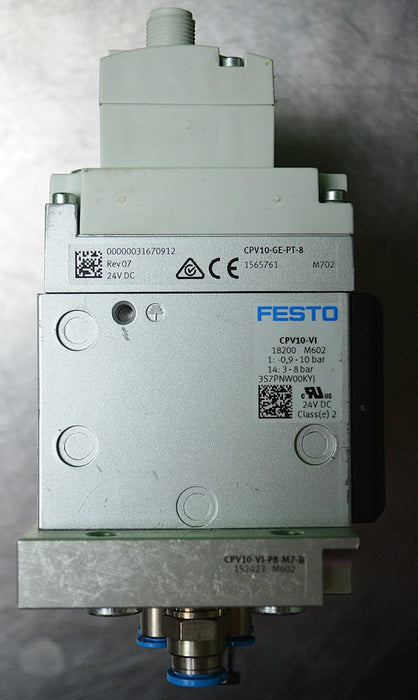 Festo CPV10-VI Valve Terminal Block w/ CTEU-PN Profinet Bus Node 8-Port, 2201471