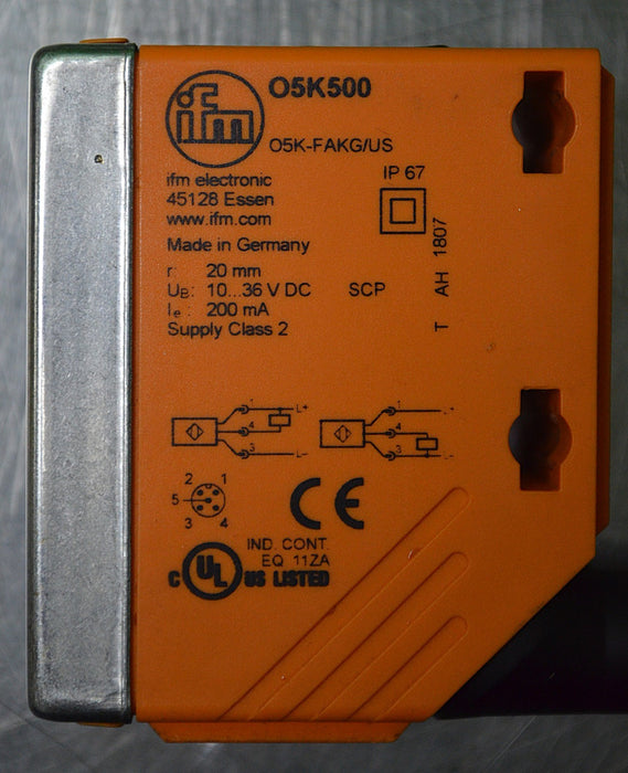 IFM Electronic O5K500 O5K-FAKG/US Contrast Sensor 36VDC Made in Germany