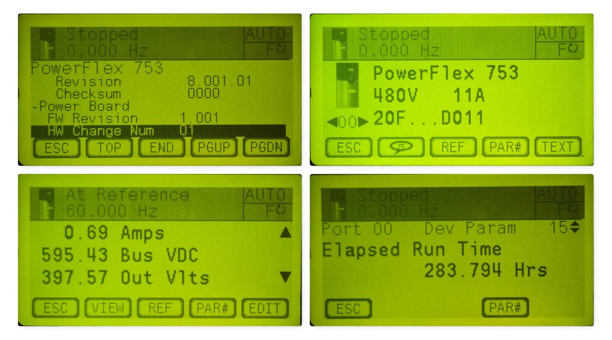 Low Hours Allen-Bradley 20F11RD011AA0NNNNN PowerFlex 753 7.5HP FRN:12.001 Tested