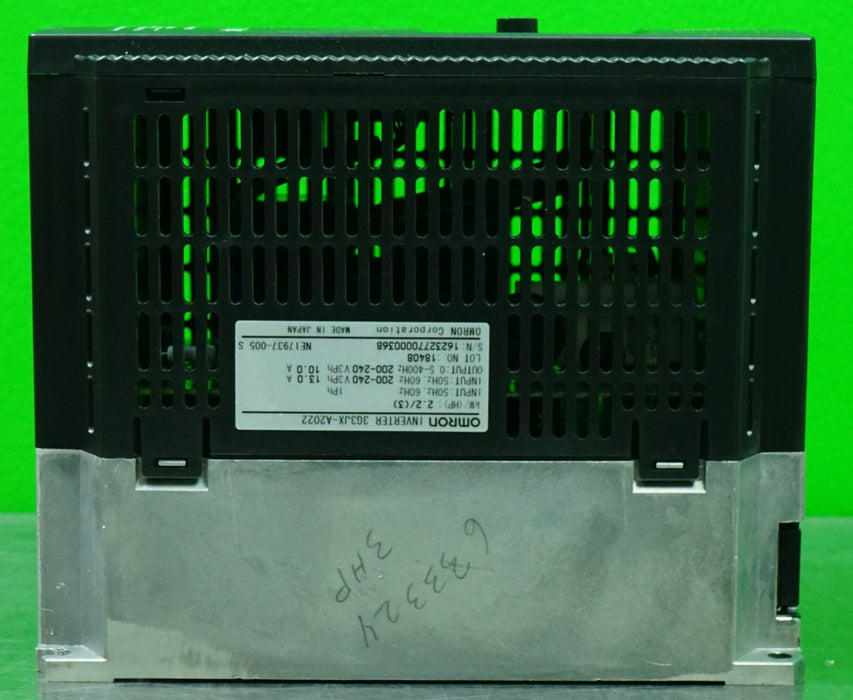 OMRON INVERTER 3G3JX-A2022  3HP Tested Good