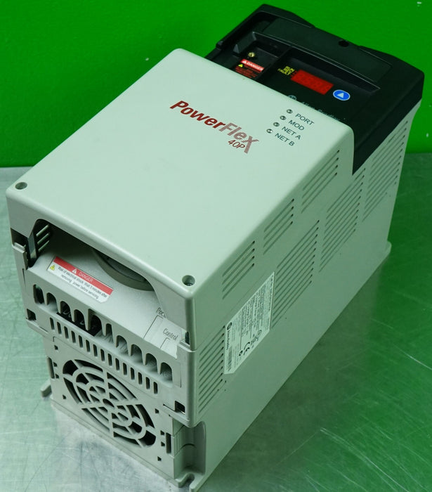 Low Hrs Allen Bradley 22D-D012N104 Power Flex 40P 7.5HP VFD Tested FRN:2.01