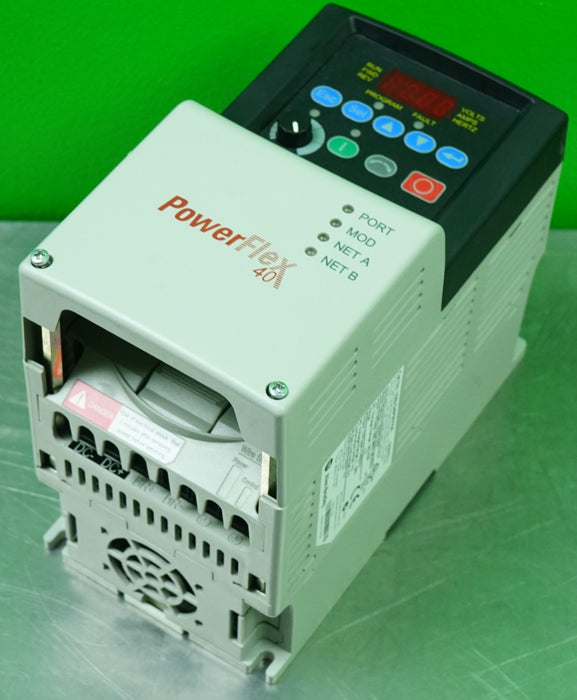 Low Hours Allen-Bradley 22B-D4P0N104 Power Flex 40 Drive 2 HP Ser A FRN:3.03