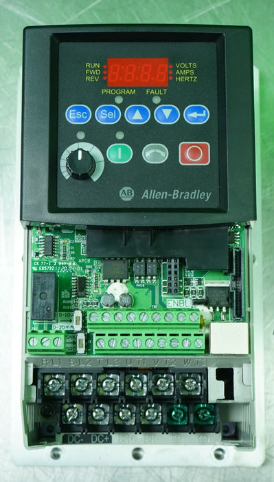 Allen-Bradley 22B-D1P4H204 PowerFlex 40 0.5HP 3Ph FRN 6.01 Tested Good