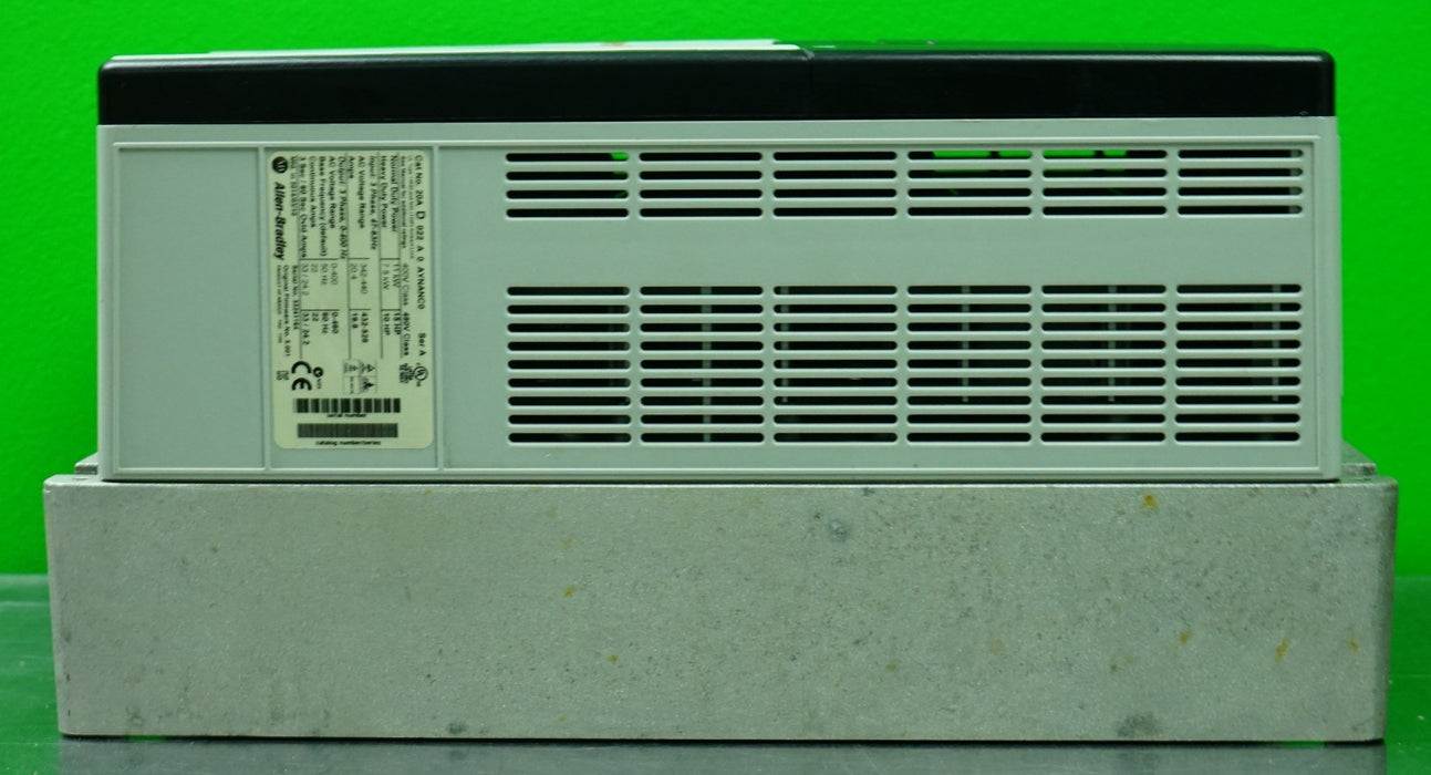 Allen Bradley PowerFlex 70 20AD022A0AYNANC0 Series A 480V 15HP  FRN:5.001