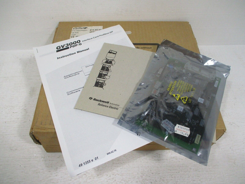 New Reliance Electric 2PB3000 Profibus Interface Card 810.49.00 / 814.60.00