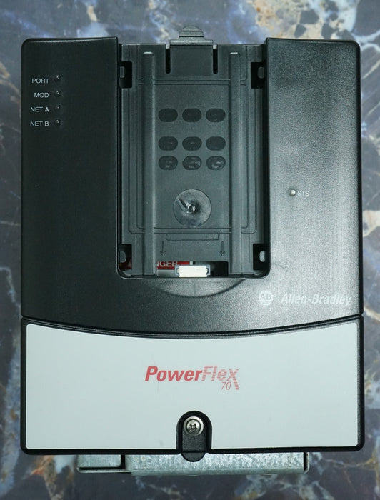 Low Hours Allen-Bradley  20AD5P0A3AYNANC0 70 3 HP 480VAC FRN:5.001 Tested Good