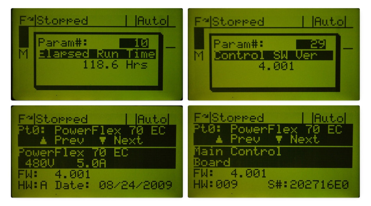 Low Hr Allen-Bradley PowerFlex 70 3HP 20AD5P0A0AYNNNC0 Series A Tested FRN:4.001