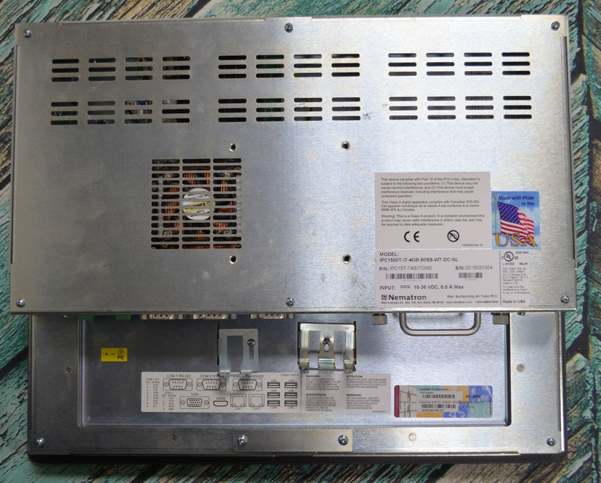 PARTS ONLY NEMATRON IPC 1500-I7-4GB-80SS-W7-DC-NL