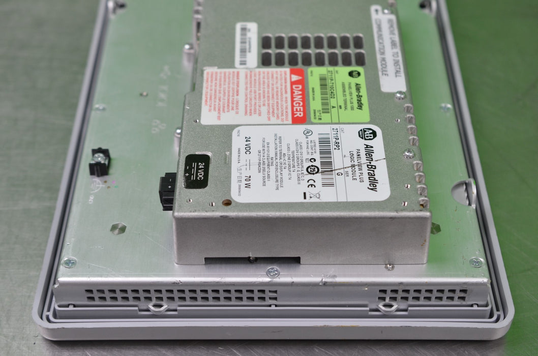 Allen-Bradley 2711P-RDT10C With 2711P-RP2 Series B PanelView Plus 1000 Tested