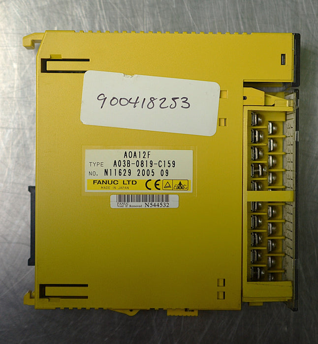 Fanuc A03B-0819-C159 A0A12F I/O Model A Output Module 12PT, 115V - Parts Only