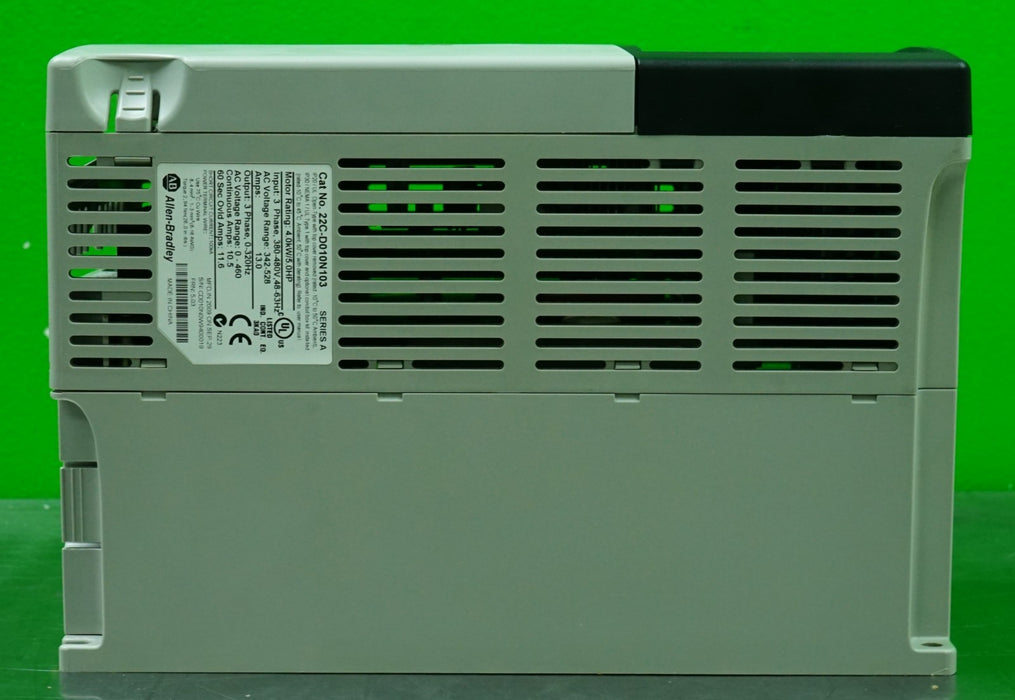 Low Hr Allen Bradley 22C-D010N103 PowerFlex AC Drive 5HP FRN:5.03 Tested Good
