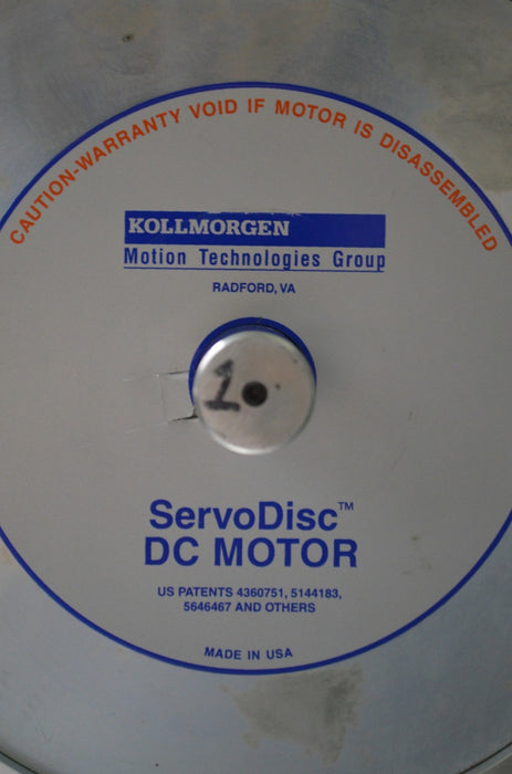 Kollmorgen Motion Technologies Group ServoDisc DC Motor with cord