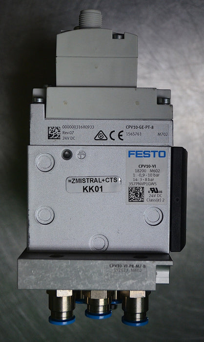 Festo CPV10-VI Valve Terminal Block w/ CTEU-PN Profinet Bus Node 8-Port, 2201471