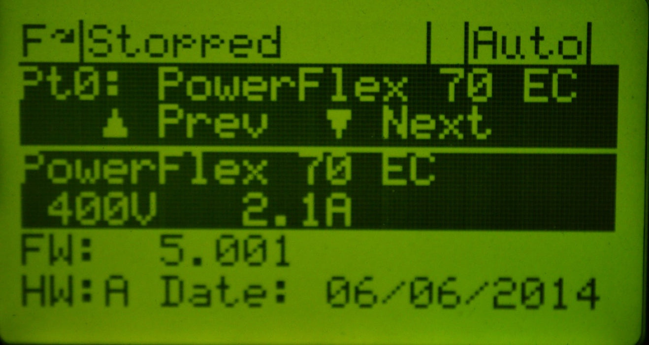 Allen Bradley Powerflex 70 1 HP 20AC2P1A0AYNANC0 Tested Good FRN: 5.001