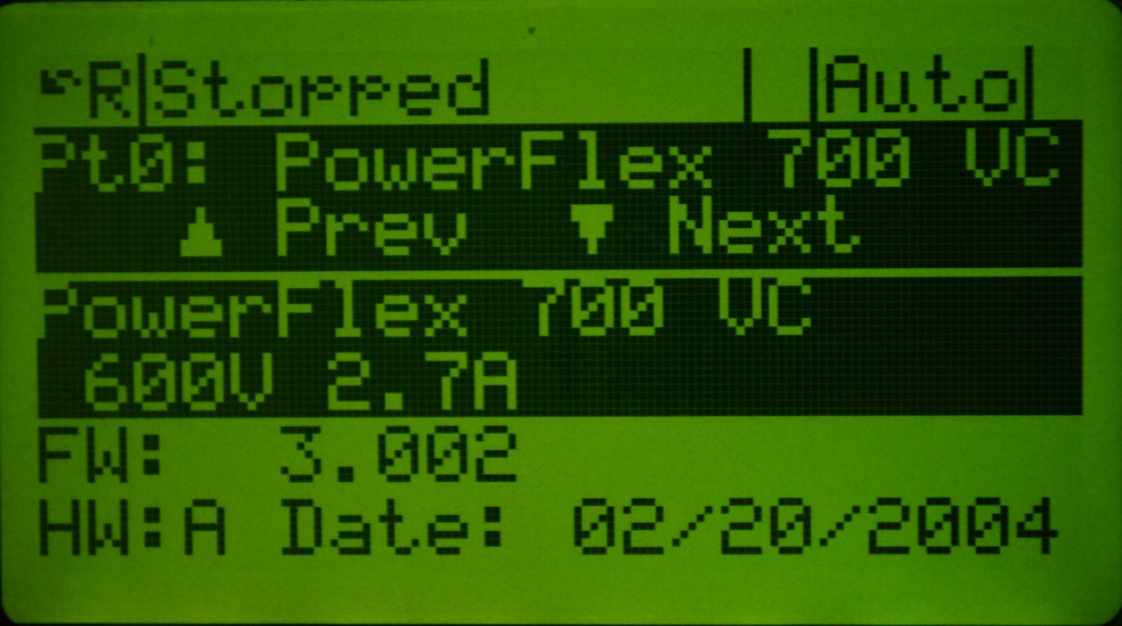 Allen-Bradley PowerFlex 700 2HP 20BE2P7A0AYNAND0 FRN 3.002 Tested Good Series A