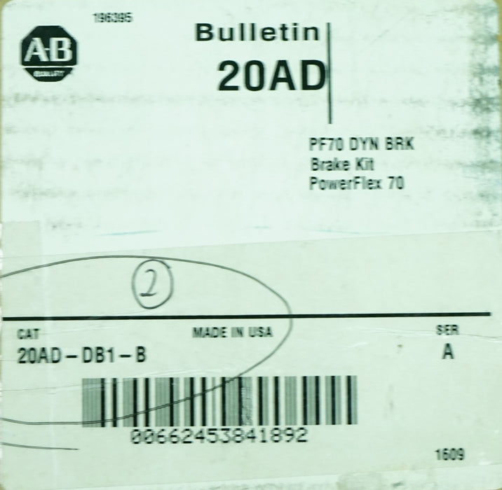 New Allen-Bradley PowerFlex 70 Dynamic Brake 20AD-DB1-B Ser A 115 OHM Frame B