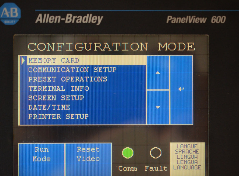 ALLEN BRADLEY 2711-T6C9L1 /B FRN-4.46 PANELVIEW 600 6" TOUCHSCREEN
