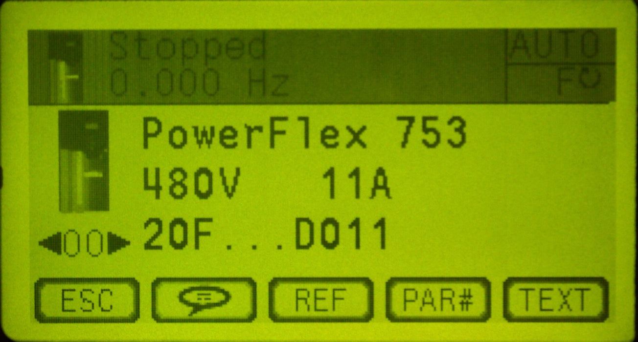 Low Hours Allen-Bradley 20F11RD011AA0NNNNN PowerFlex 753 7.5HP FRN:12.001 Tested