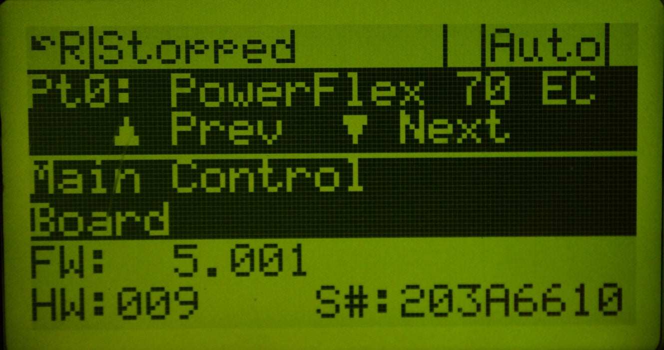 Allen Bradley  Powerflex 70 1  HP 20AC2P1A0AYNANC0 Tested Good FRN: 5.001