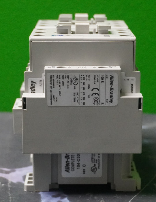 Allen-Bradley 104-C30UEJ22 Ser. C 30A Reversing Contactor 24VDC Coil