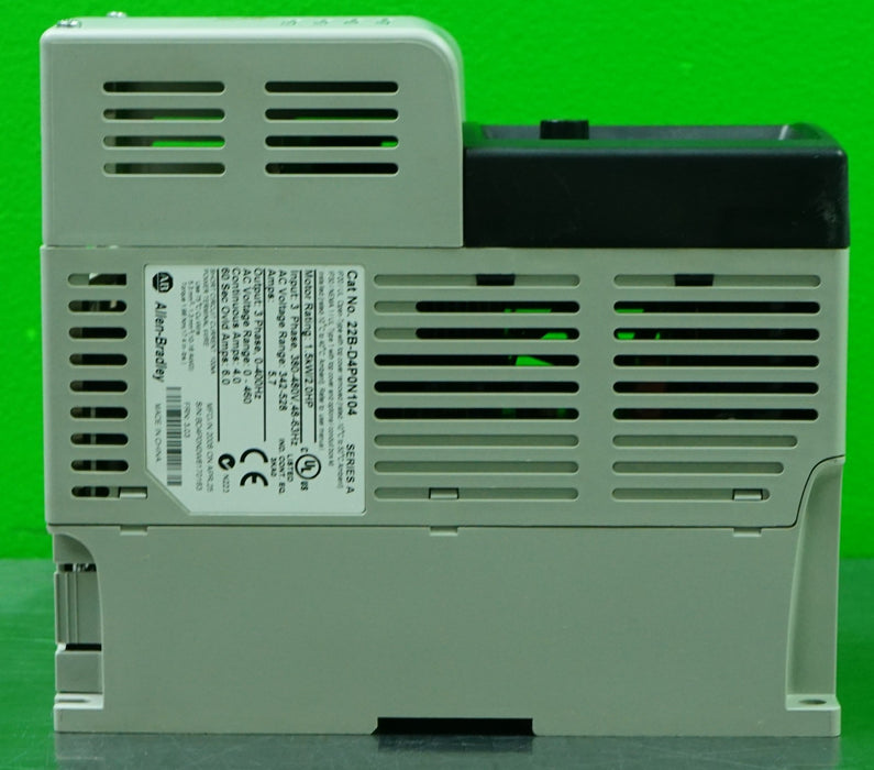 Low Hours Allen-Bradley 22B-D4P0N104 Power Flex 40 Drive 2 HP Ser A FRN:3.03