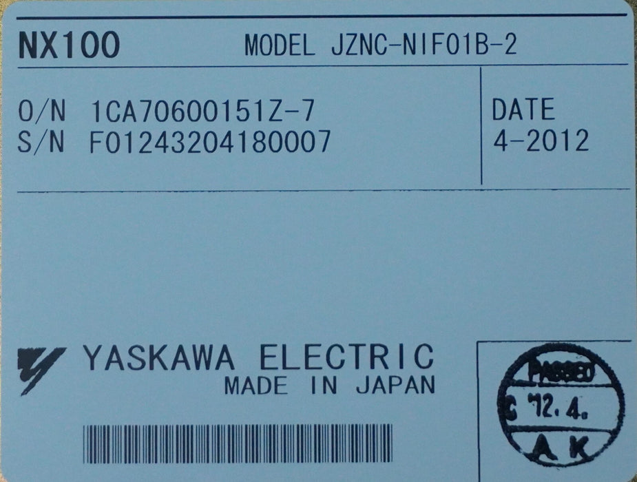 NEW Yaskawa JZNC-NIF01B-2 high-speed servo network interface NPN I/O
