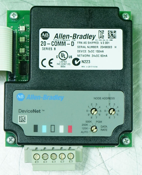 Allen-Bradley 20-COMM-D Series B Powerflex Device Adapter Firmware 2.001