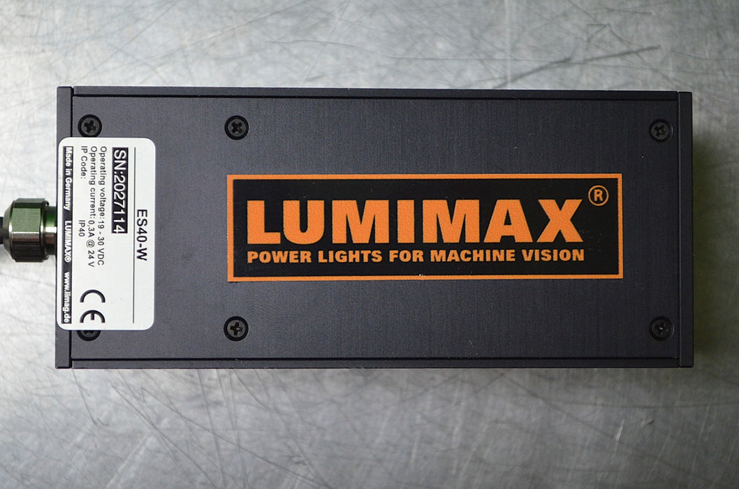 Lumimax ES40-W White LED Coaxial Light Machine Vision Illuminator 40x40mm 19-30V