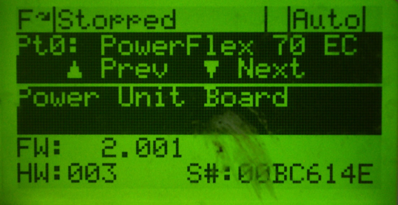 Low Hours Allen-Bradley 20AB4P2C3AYNANC0 Powerflex70 1 HP Series A AC FRN: 5.001