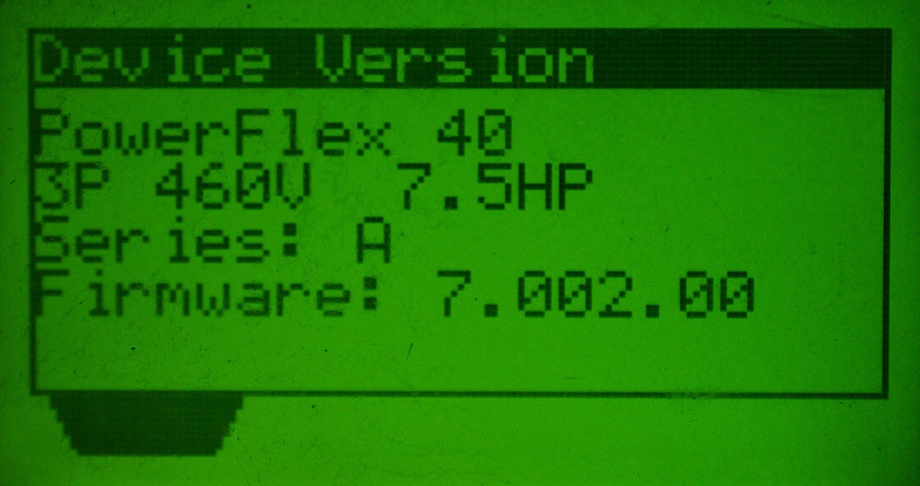 Allen-Bradley 22BD012N104 PowerFlex40 7.5 HP Ser. A 480VAC FRN:7.002 Tested Good