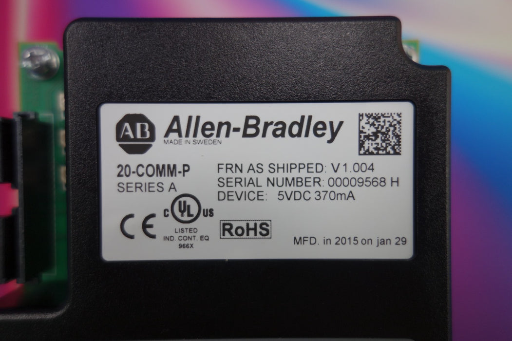 Allen Bradley 20-COMM-P Communication Module Profibus Tested Good FRN: 1.004